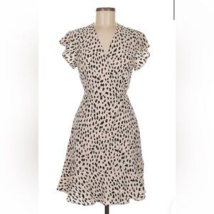 Rails Black and Cream Patterned Mini Dress